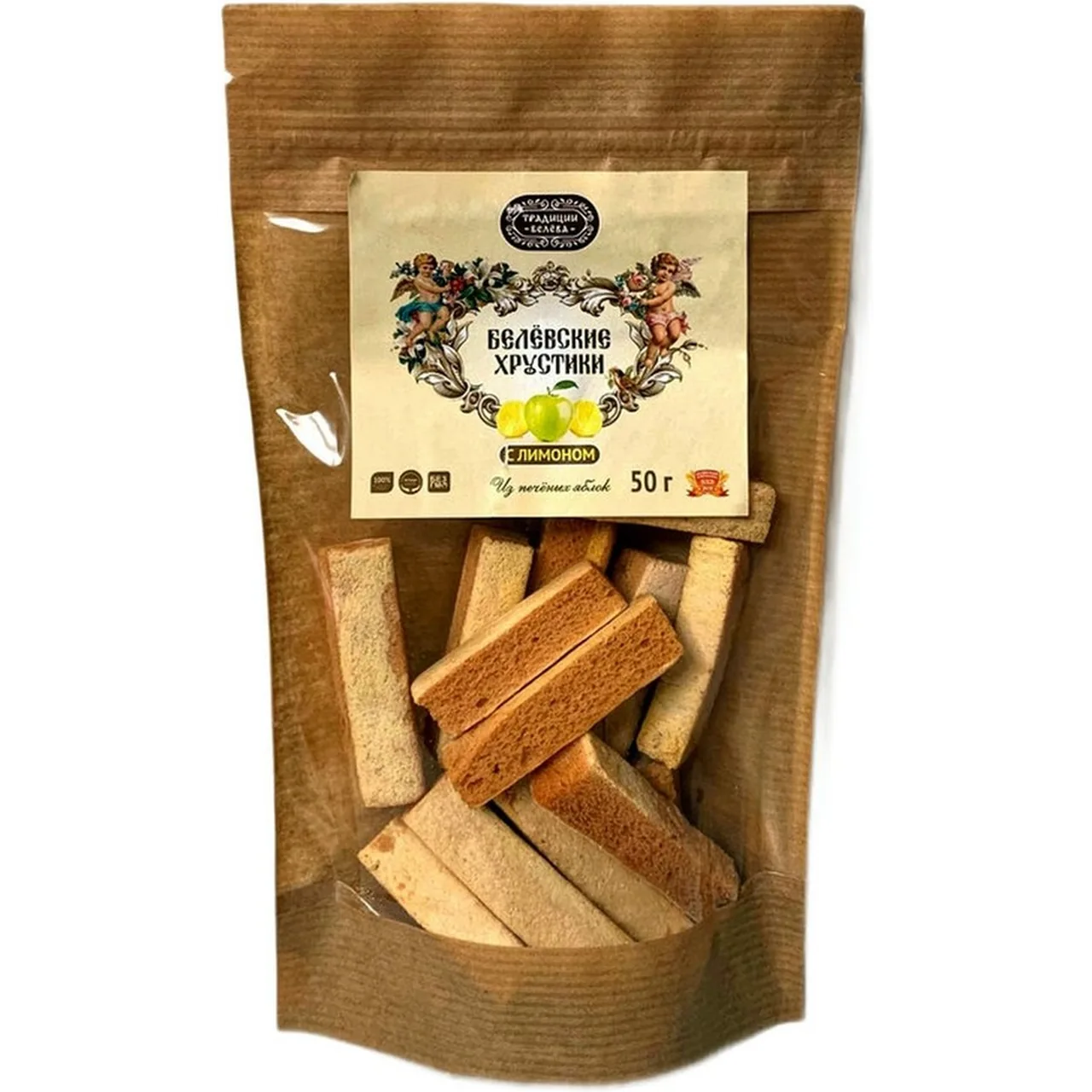 Хрустики "Традиции Белева" Лимонные (без сахара)