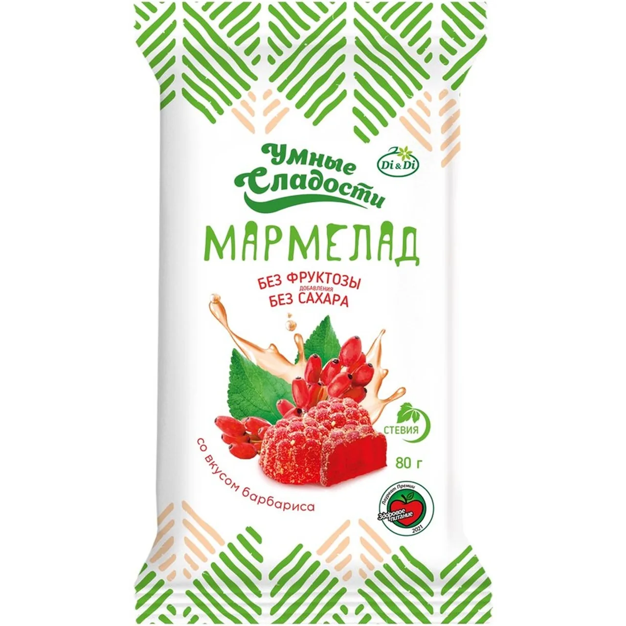 Мармелад "Умные сладости" Барбарис (без сахара)