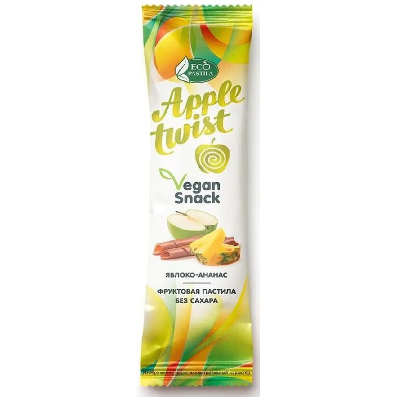 Пастила Apple Twist "Яблоко и Ананас" (Шоу-бокс 20 шт)