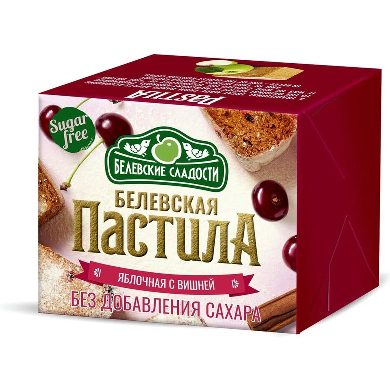 Пастила Белевская "Яблоко с Вишней" без сахара