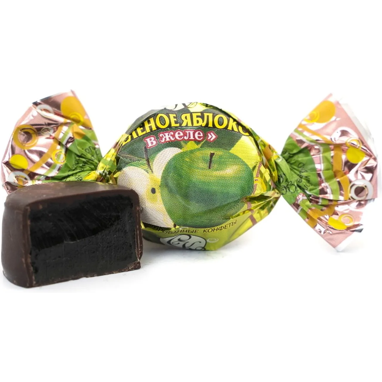 Суворовские конфеты "Зеленое яблоко в желе" (Весовые, 3 кг)